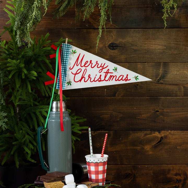 Merry Christmas Felt Pennant