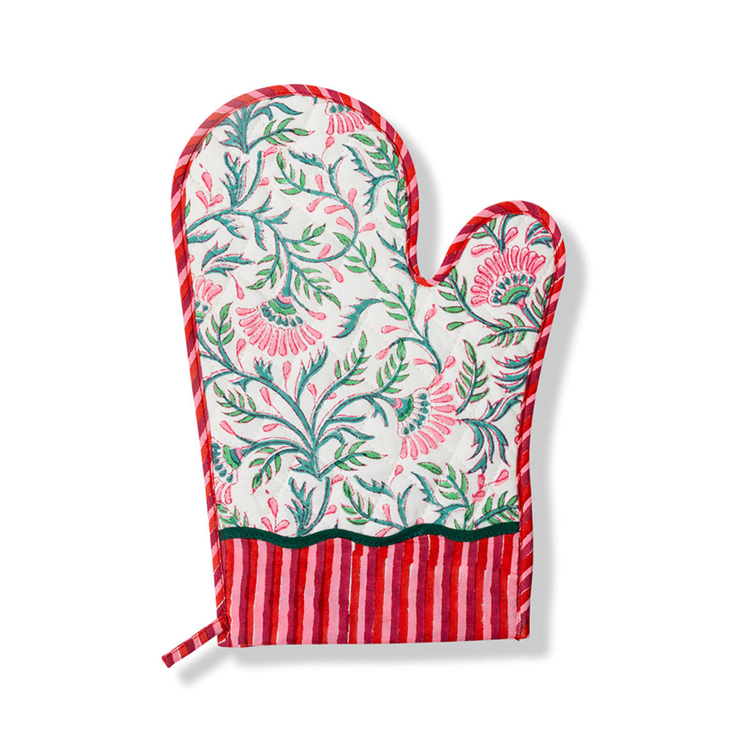 Joyeaux Oven Mitt Bonjour Fete Party Supplies Christmas Holiday Baking