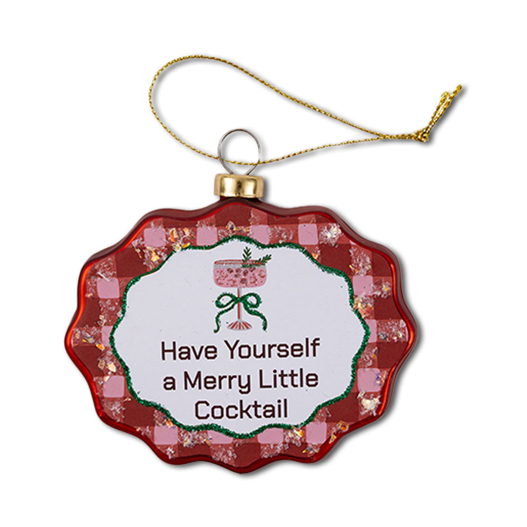 Scallop Ornament - Merry Little Cocktail Furbish Studio Ornaments Scallop Ornament - Merry Little Cocktail Bonjour Fete - Party Supplies