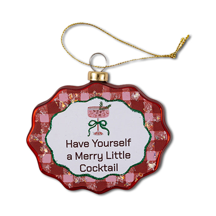 Scallop Ornament - Merry Little Cocktail Furbish Studio Ornaments Scallop Ornament - Merry Little Cocktail Bonjour Fete - Party Supplies