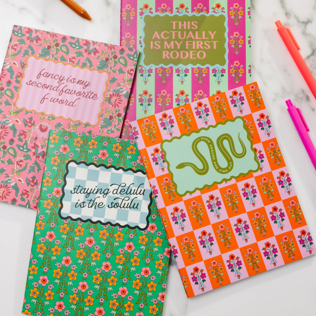 Notebook - Delulu Furbish Studio Desk Accessories Notebook - Delulu Bonjour Fete - Party Supplies