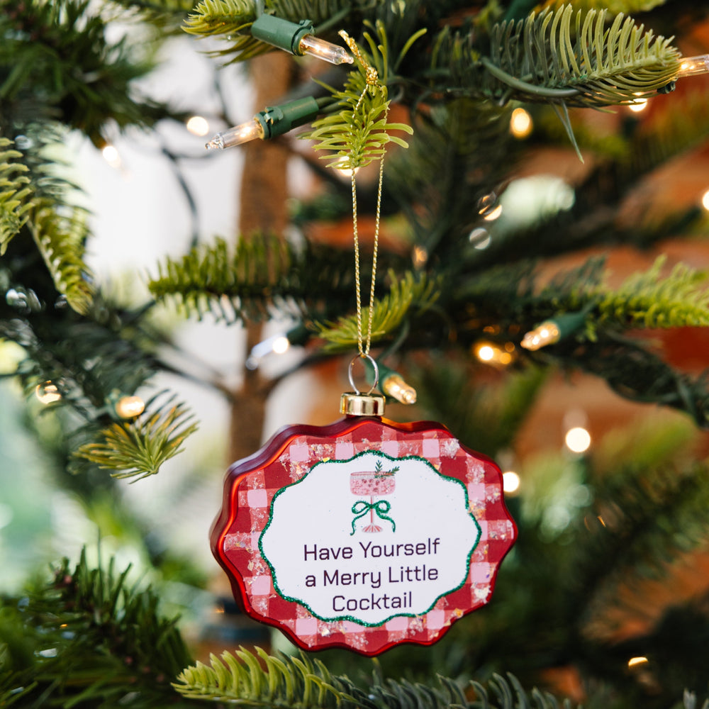 Scallop Ornament - Merry Little Cocktail Furbish Studio Ornaments Scallop Ornament - Merry Little Cocktail Bonjour Fete - Party Supplies