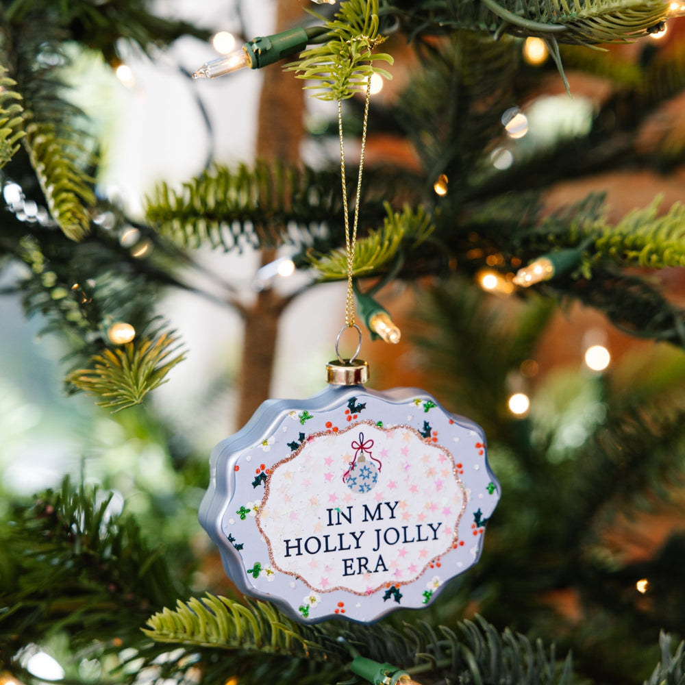 Scallop Ornament - Holly Jolly Era Furbish Studio Ornaments Scallop Ornament - Holly Jolly Era Bonjour Fete - Party Supplies