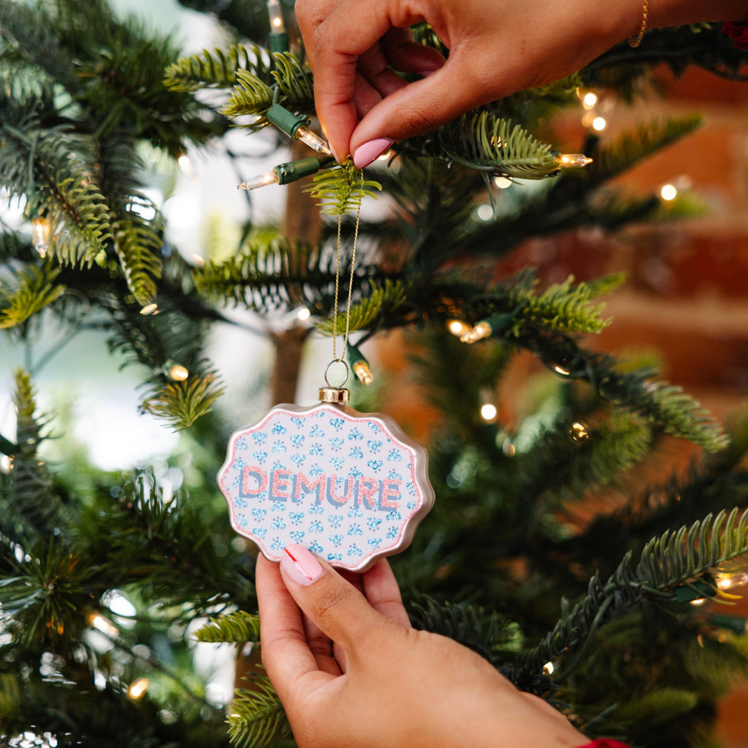 Scallop Ornament - Demure Furbish Studio Ornaments Scallop Ornament - Demure Bonjour Fete - Party Supplies