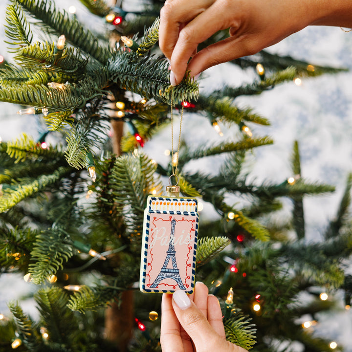 Matchbook Ornament - Paris Furbish Studio Ornaments Matchbook Ornament - Paris Bonjour Fete - Party Supplies