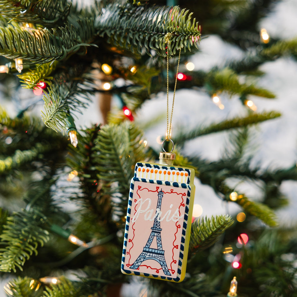 Matchbook Ornament - Paris Furbish Studio Ornaments Matchbook Ornament - Paris Bonjour Fete - Party Supplies