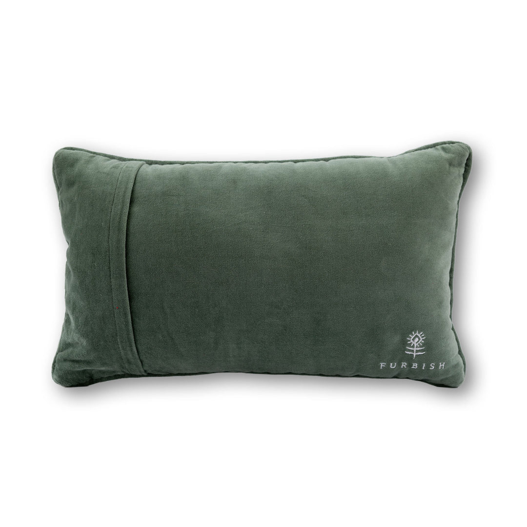 Make It A Double Needlepoint Pillow Furbish Studio Needlepoint Make It A Double Needlepoint Pillow Bonjour Fete - Party Supplies