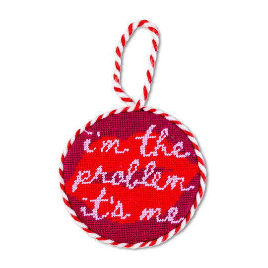 IT'S ME NEEDLEPOINT ORNAMENT Bonjour Fête