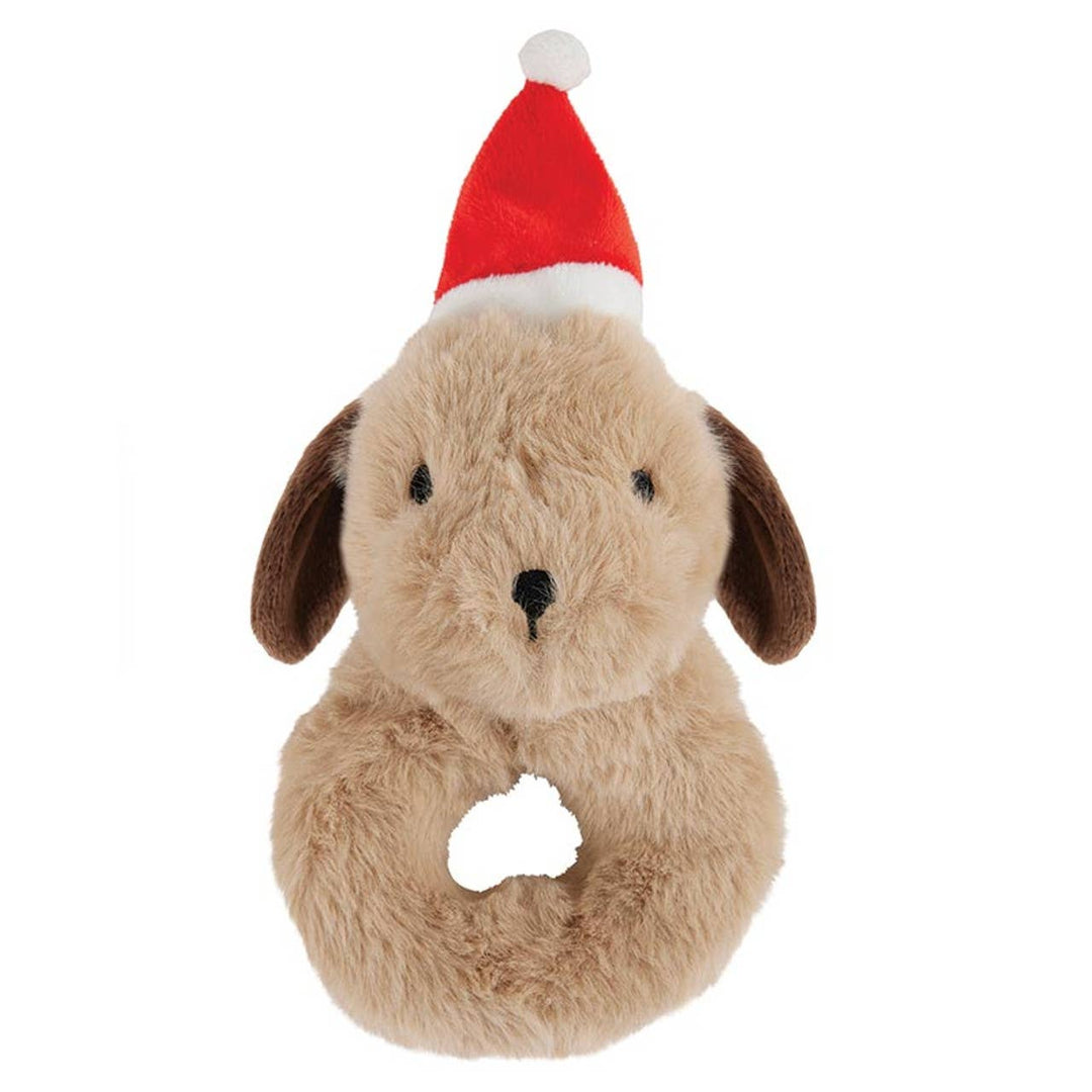 PLUSH DOG RATTLE AND SWADDLE BLANKET SET Stephan Baby by Creative Brands Baby PLUSH DOG RATTLE AND SWADDLE BLANKET SET Bonjour Fete - Party Supplies