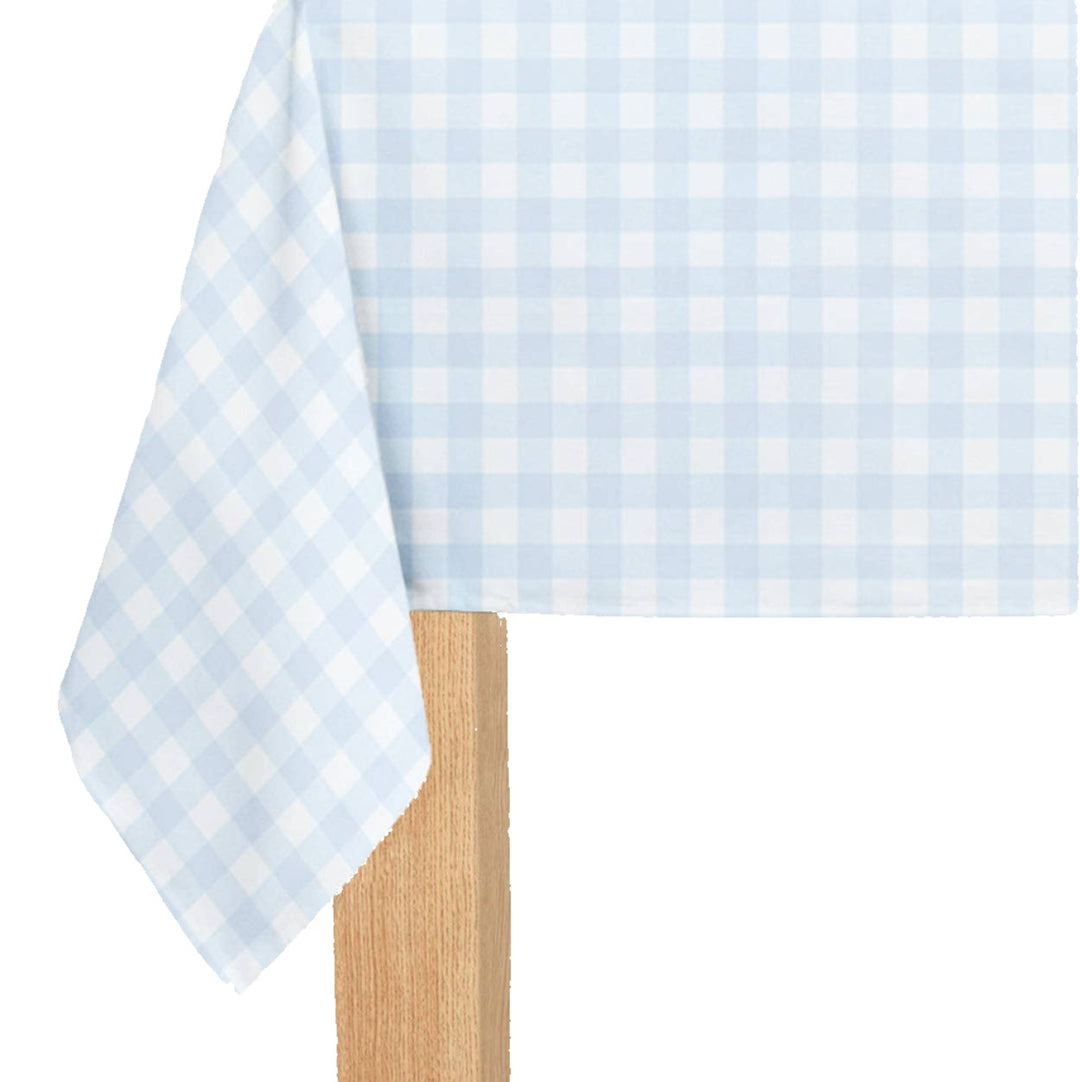 Light Blue Gingham Paper Tablecloth Bonjour Fete Party Supplies Table Covers