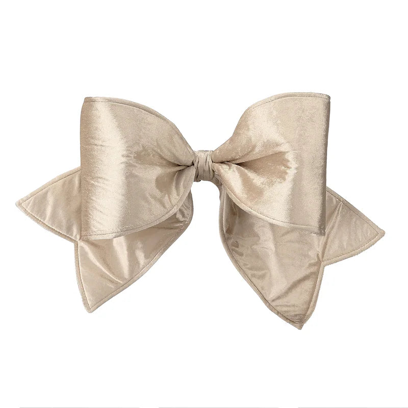 CHAMPAGNE OUTDOOR VELVET UV BOW Regency International Ribbon & Twine CHAMPAGNE OUTDOOR VELVET UV BOW Bonjour Fete - Party Supplies