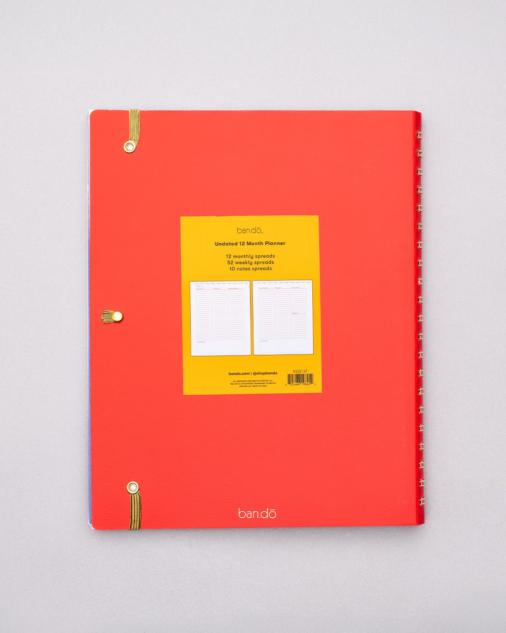Semi Concealed Weekly Undated Planner - Ready for Anything ban.do weekly undated planner Semi Concealed Weekly Undated Planner - Ready for Anything Bonjour Fete - Party Supplies