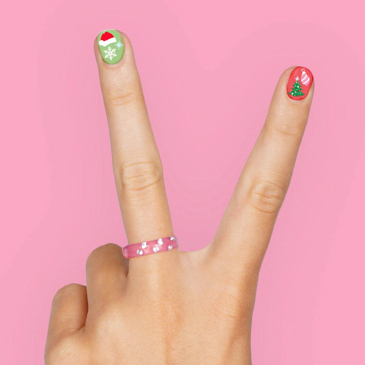 SANTA BABY NAIL STICKERS xo, Fetti Stickers & Temporary Tattoos SANTA BABY NAIL STICKERS Bonjour Fete - Party Supplies