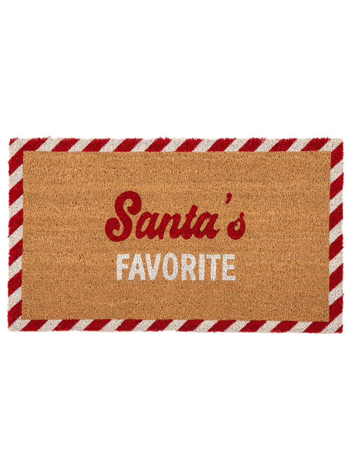 Shiraleah "Santa's Favorite" Doormat, Multi