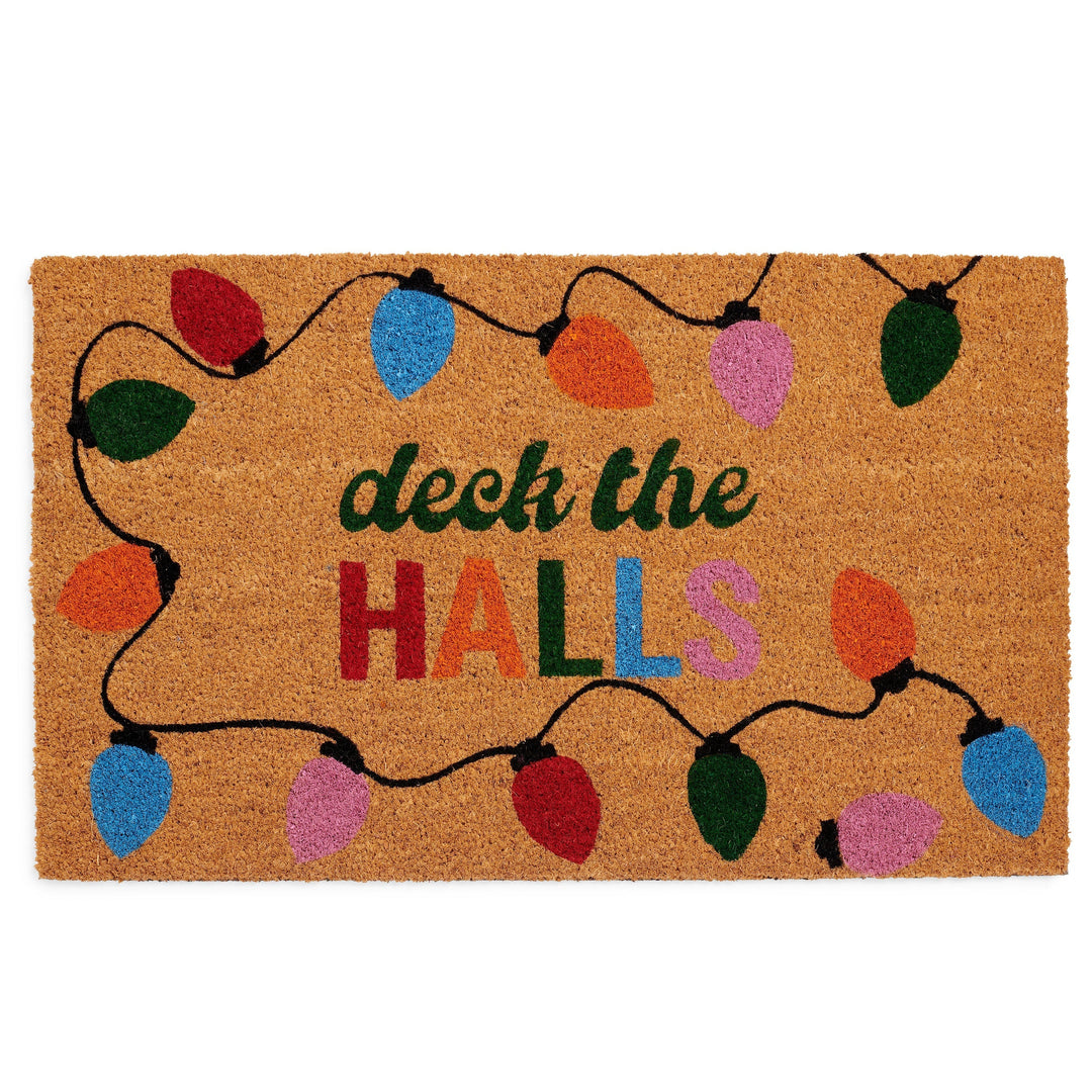 Shiraleah "Deck The Halls" Doormat, Multi Shiraleah Retail Doormats Shiraleah "Deck The Halls" Doormat, Multi Bonjour Fete - Party Supplies