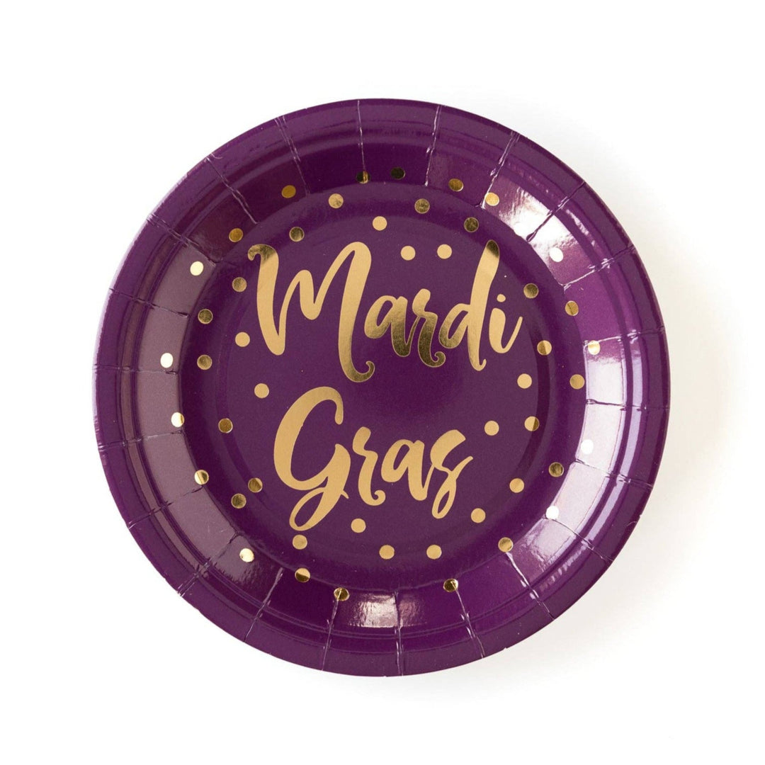 MGP141 - Mardi Gras 7" Plates My Mind’s Eye MGP141 - Mardi Gras 7" Plates Bonjour Fete - Party Supplies