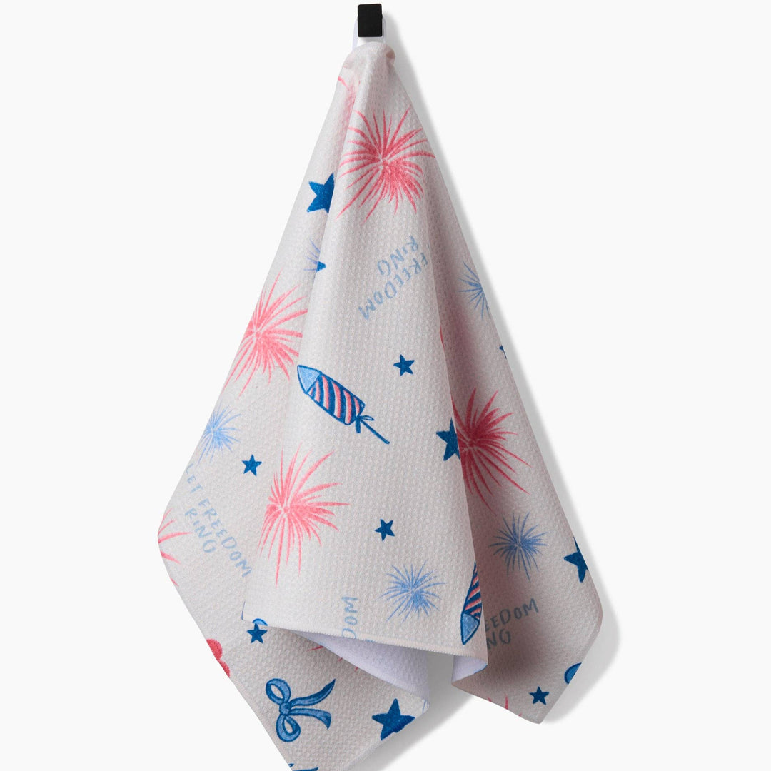 Freedom Tea Towel Geometry Freedom Tea Towel Bonjour Fete - Party Supplies