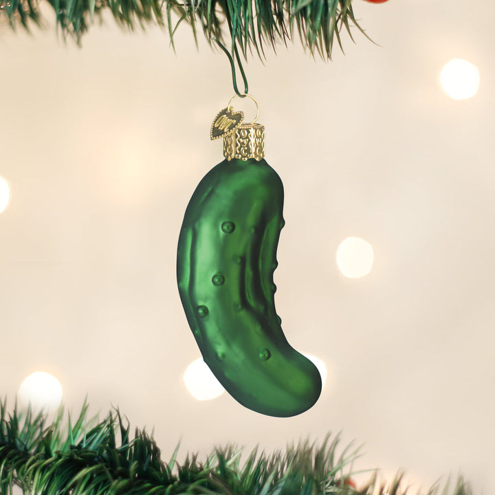 Pickle Ornament Old World Christmas 3.5 X 2 X 1.5 / 28016 Pickle Ornament Bonjour Fete - Party Supplies