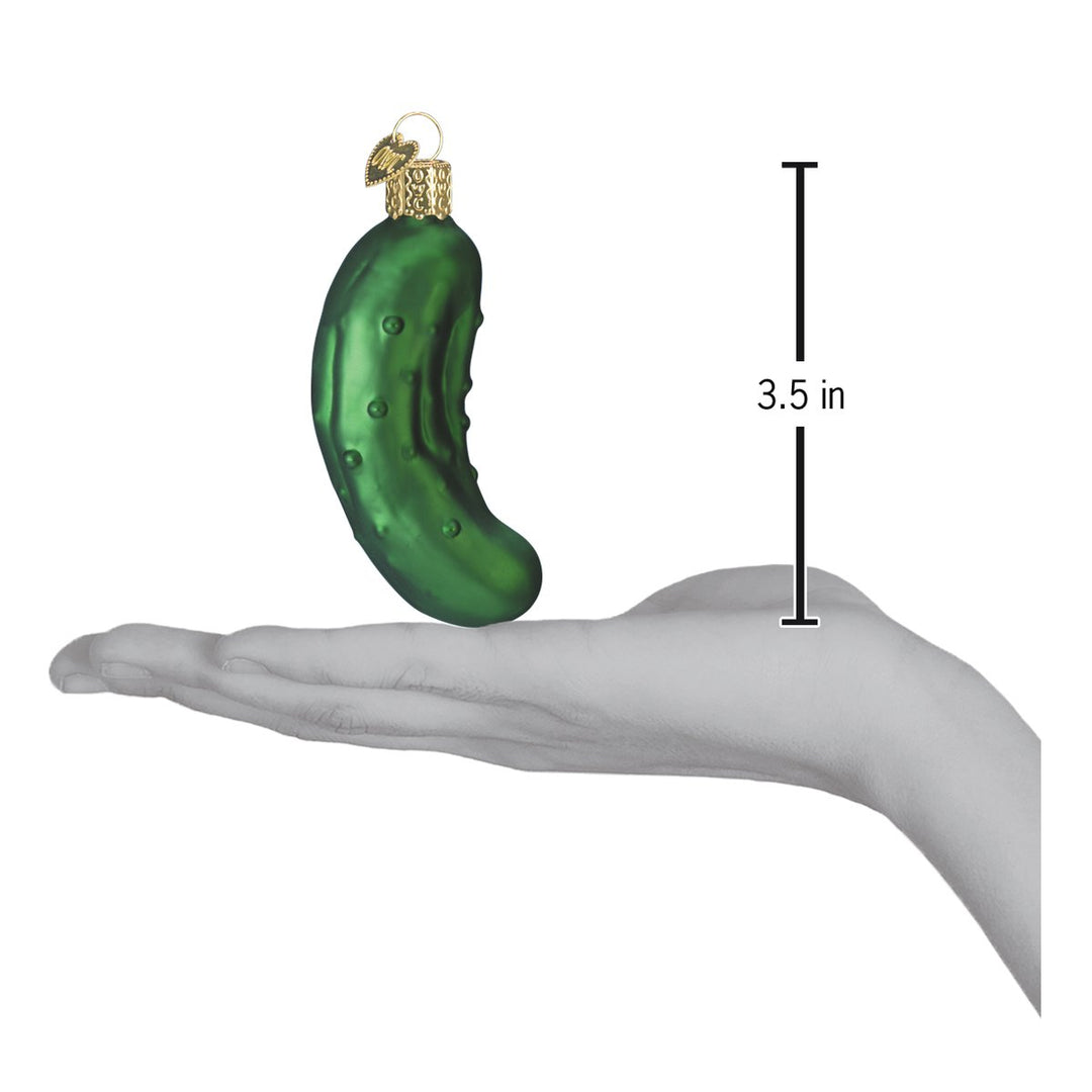 Pickle Ornament Old World Christmas 3.5 X 2 X 1.5 / 28016 Pickle Ornament Bonjour Fete - Party Supplies