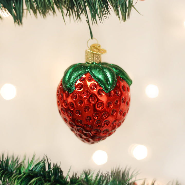 Summer Strawberry Old World Christmas 3 X 2.25 X 2.25 / 28106 Summer Strawberry Bonjour Fete - Party Supplies
