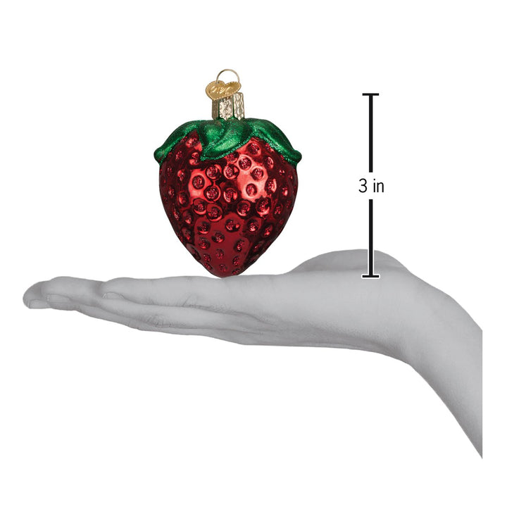 Summer Strawberry Old World Christmas 3 X 2.25 X 2.25 / 28106 Summer Strawberry Bonjour Fete - Party Supplies