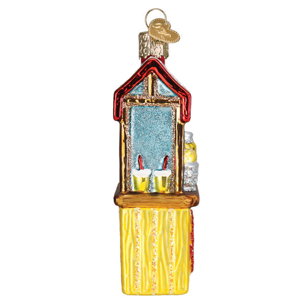 Lemonade Stand Ornament Old World Christmas 4 X 2.25 X 1.25 / 28145 Lemonade Stand Ornament Bonjour Fete - Party Supplies