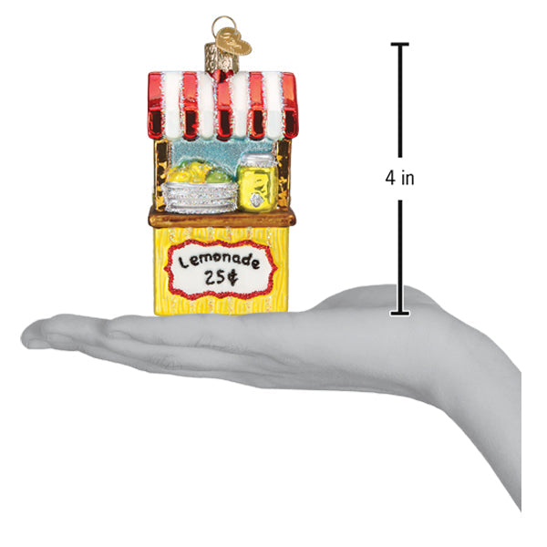 Lemonade Stand Ornament Old World Christmas 4 X 2.25 X 1.25 / 28145 Lemonade Stand Ornament Bonjour Fete - Party Supplies