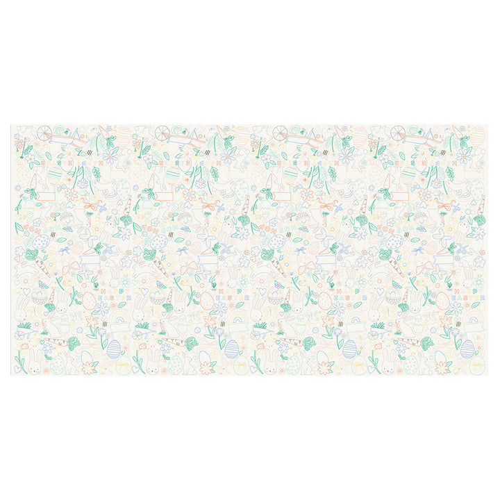 Easter Color In Activity Tablecloth
