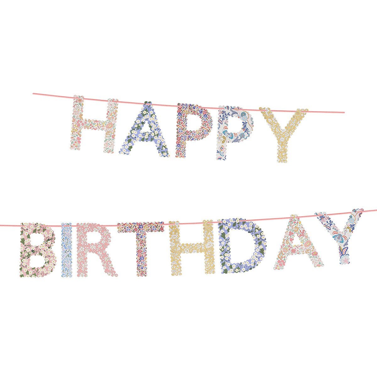Meri Meri x Liberty Birthday Garland - Thumbnail 2