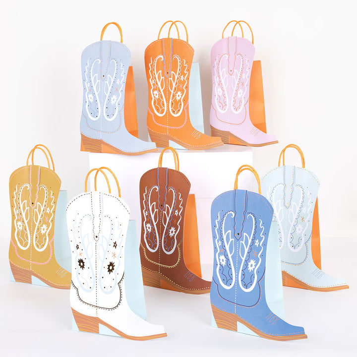 Western Boot Party Favor Bags