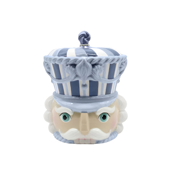 BLUE NUTCRACKER COOKIE JAR December Diamonds Christmas Baking BLUE NUTCRACKER COOKIE JAR Bonjour Fete - Party Supplies