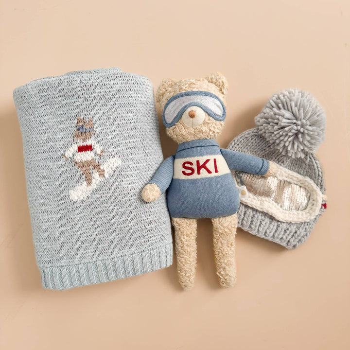 Plush Bear Ski Baby Kids Toy Animal Gift Winter Sport Snow The Blueberry Hill Plush Bear Ski Baby Kids Toy Animal Gift Winter Sport Snow Bonjour Fete - Party Supplies
