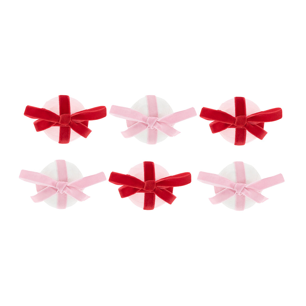 Red & Pink Velvet Bow Surprise Balls