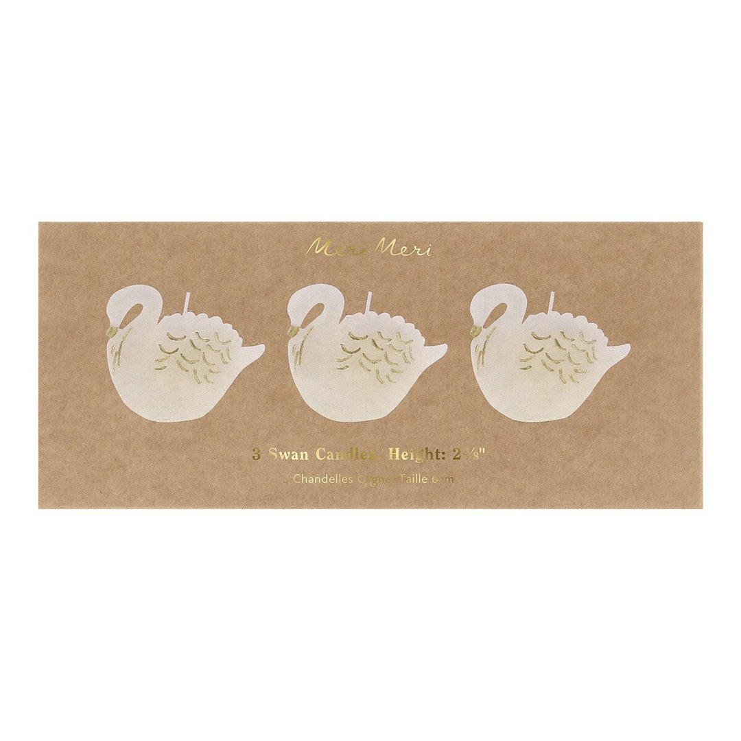 Swan Candles (x 3)