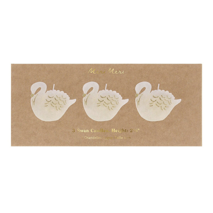 Swan Candles (x 3)