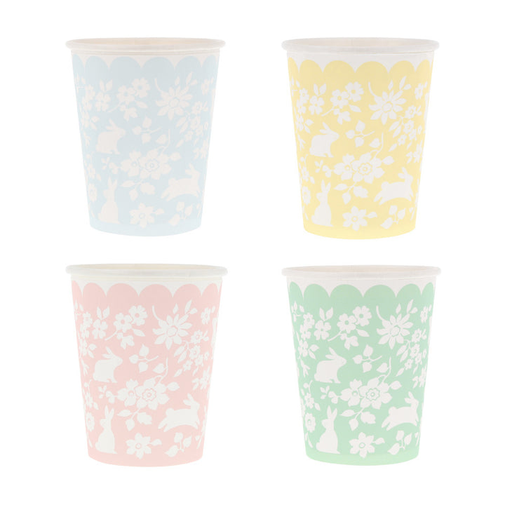 DITSY BUNNY CUPS Meri Meri Easter Party Supplies DITSY BUNNY CUPS Bonjour Fete - Party Supplies
