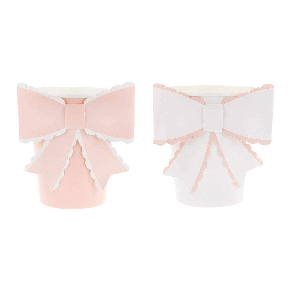 SCALLOPED BOW CUPS Meri Meri Cups SCALLOPED BOW CUPS Bonjour Fete - Party Supplies
