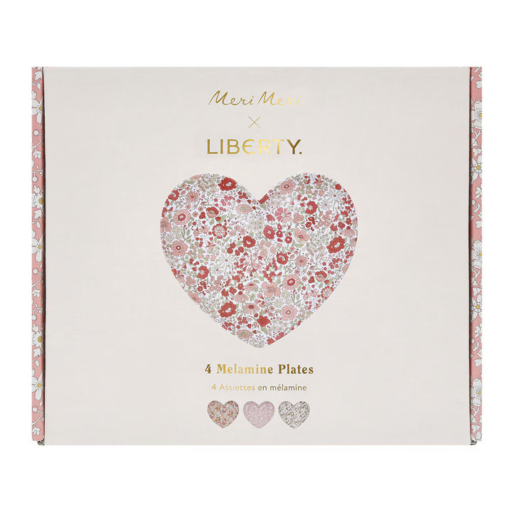 MERI MERI X LIBERTY MIXED SET REUSABLE HEART PLATES