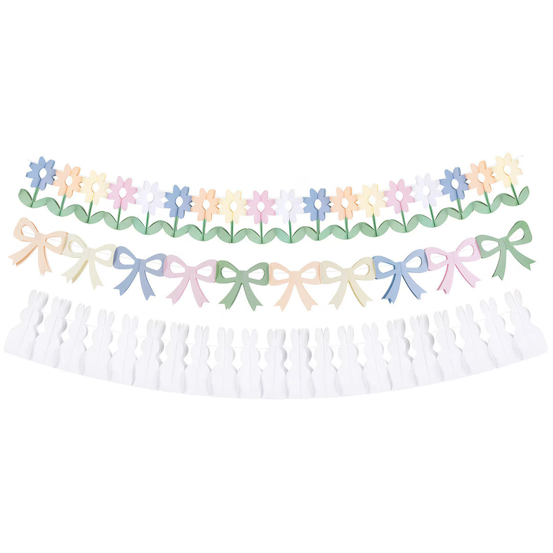 BUNNY PAPER GARLAND SET Meri Meri Easter Decor BUNNY PAPER GARLAND SET Bonjour Fete - Party Supplies