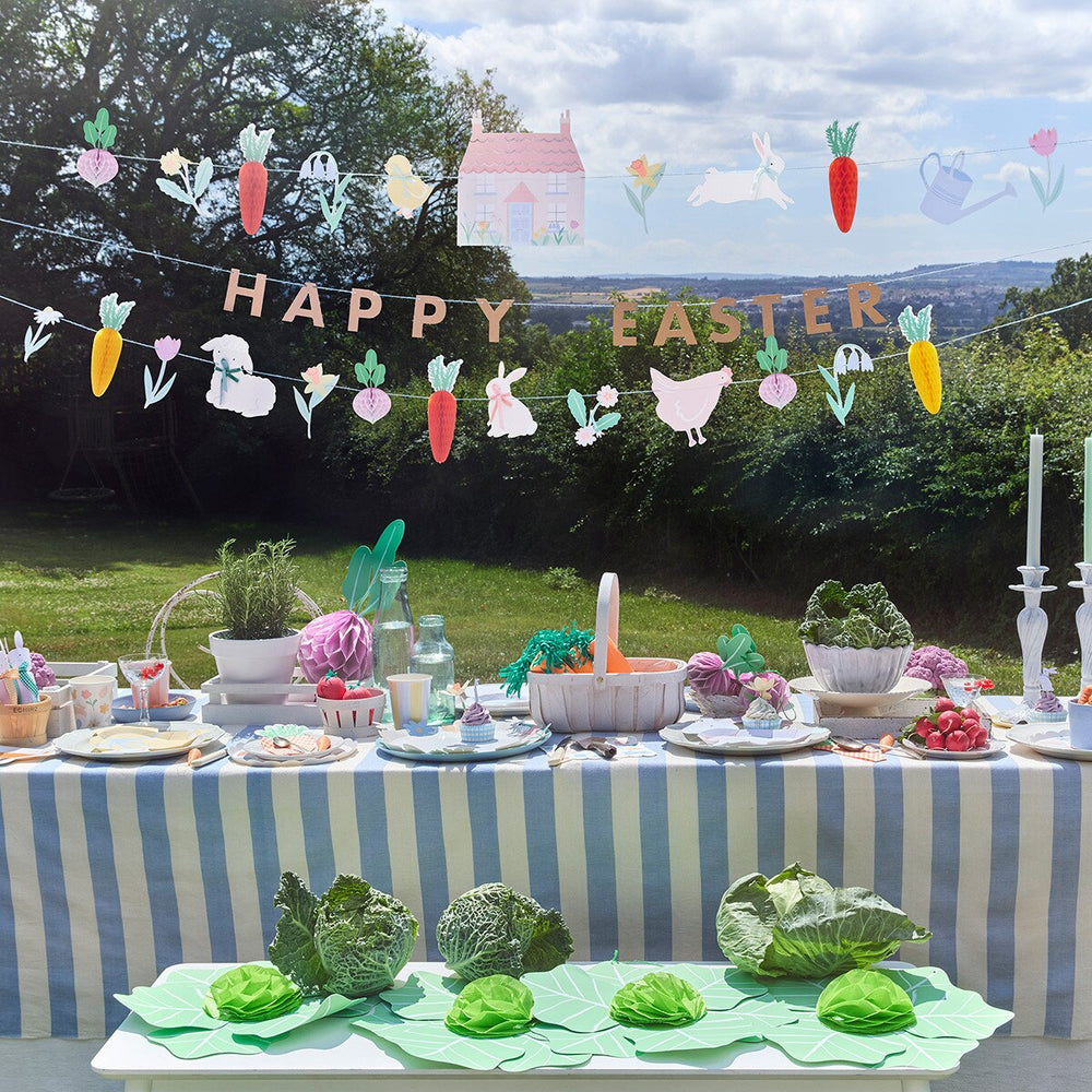 EASTER VEGETABLE GARDEN GARLAND SET Meri Meri Easter Decor EASTER VEGETABLE GARDEN GARLAND SET Bonjour Fete - Party Supplies