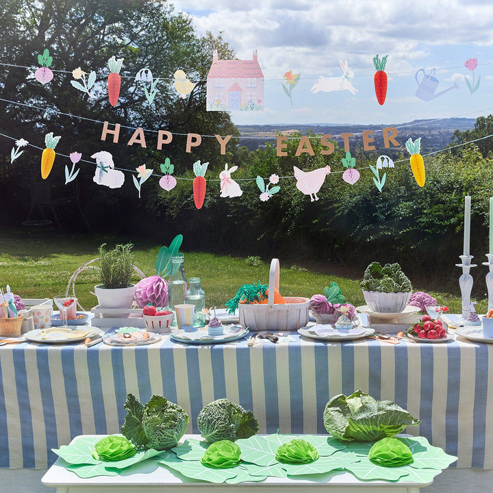 EASTER VEGETABLE GARDEN GARLAND SET Meri Meri Easter Decor EASTER VEGETABLE GARDEN GARLAND SET Bonjour Fete - Party Supplies