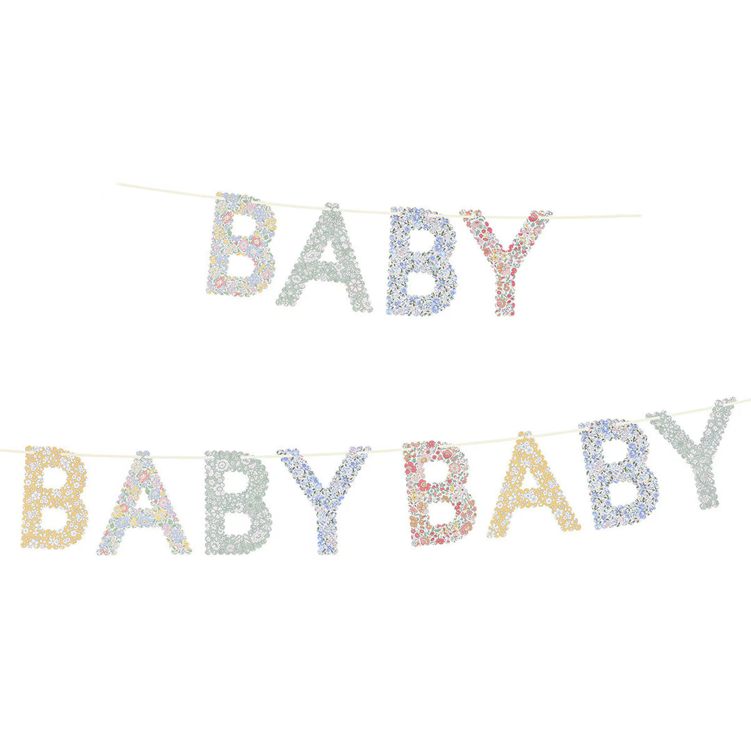 MERI MERI X LIBERTY BABY GARLAND Meri Meri Garlands & Banners MERI MERI X LIBERTY BABY GARLAND Bonjour Fete - Party Supplies