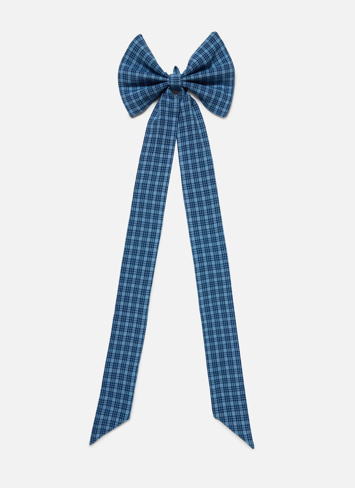 KATHERINE PLAID - Midnight Fabric Bow
