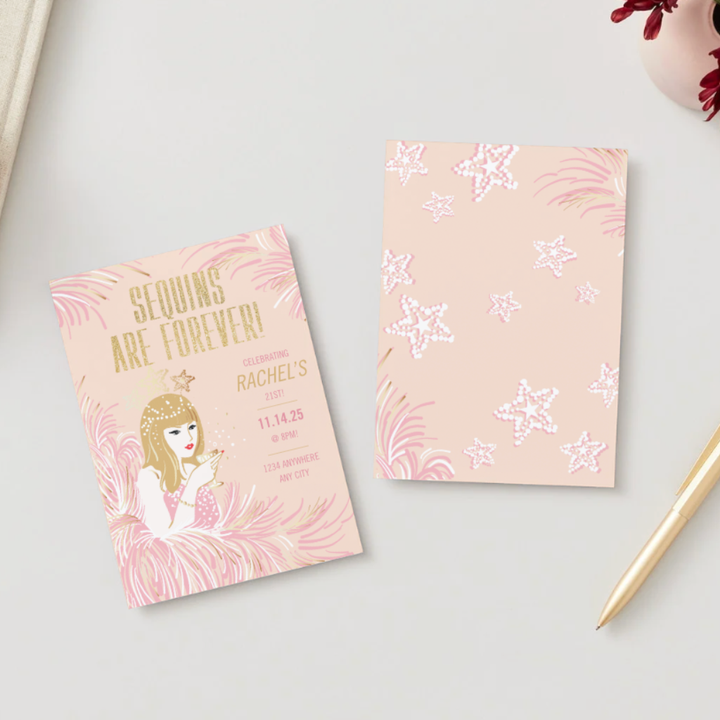 SEQUINS ARE FOREVER TAYLOR SWIFT DIGITAL PARTY INVITATION Bonjour Fête SEQUINS ARE FOREVER TAYLOR SWIFT DIGITAL PARTY INVITATION Bonjour Fete - Party Supplies