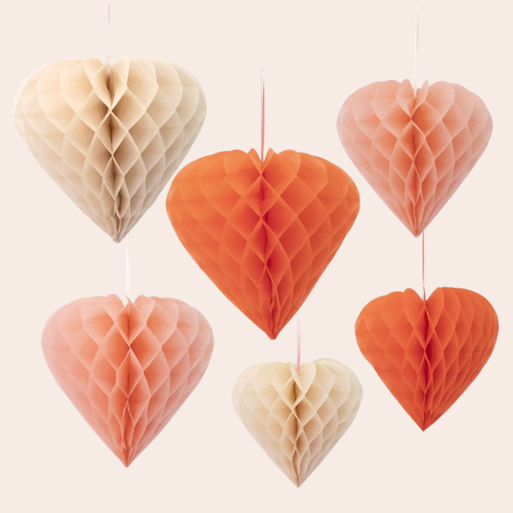 Valentine's Day decorations Valentine's Day party decorations Valentine's Day decor Valentine's Day hanging hearts honeycomb decorations