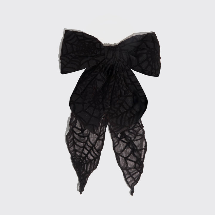 Oversized Bow Hair Clip - Spiderweb KITSCH Oversized Bow Hair Clip - Spiderweb Bonjour Fete - Party Supplies
