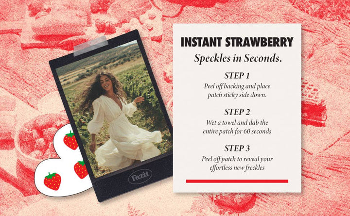 Strawberry Speckles Makeup Patches Fazit Strawberry Speckles Makeup Patches Bonjour Fete - Party Supplies