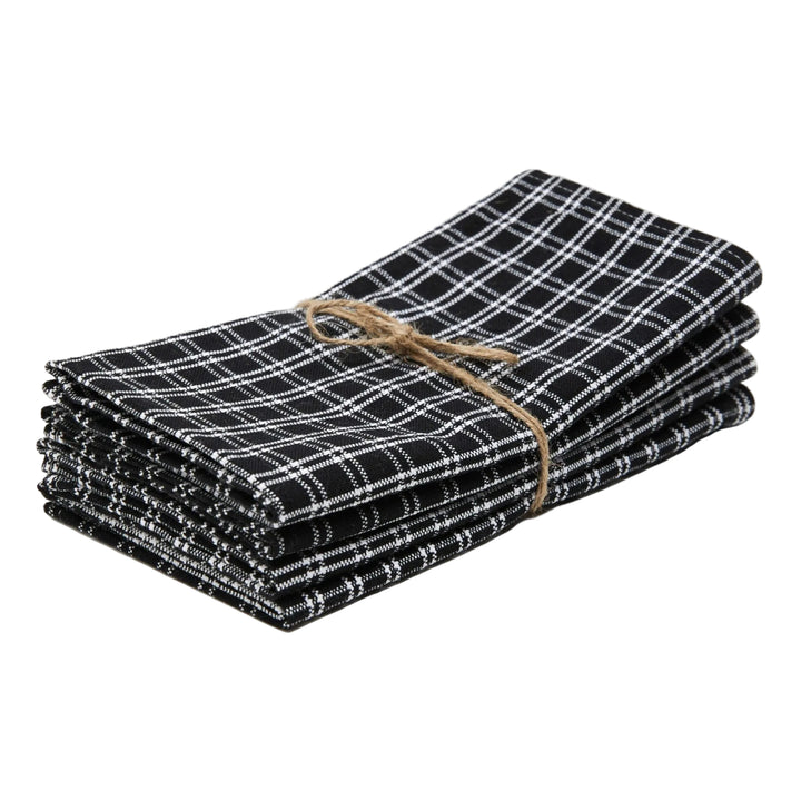 HARRISON PLAID - Black Napkins Heather Taylor Home simple HARRISON PLAID - Black Napkins Bonjour Fete - Party Supplies