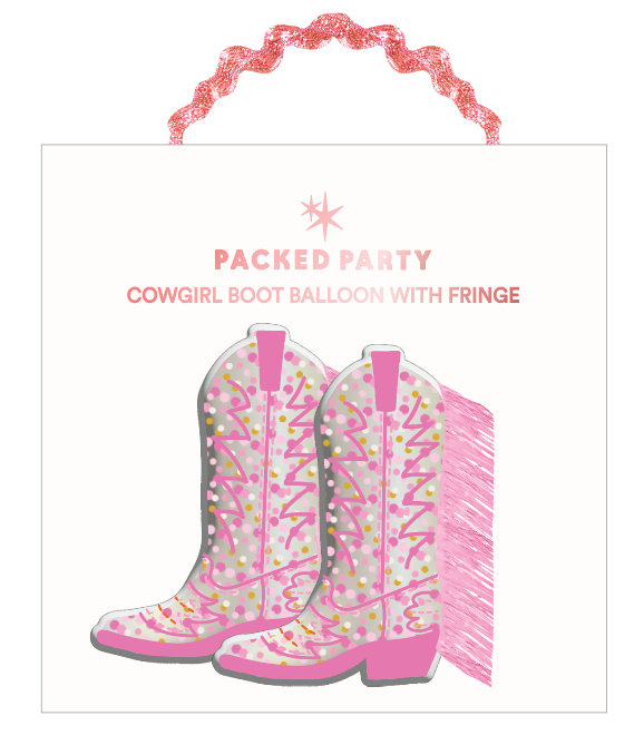 Boot Scoot Cowboy Boot Balloon Pack Packed Party Boot Scoot Cowboy Boot Balloon Pack Bonjour Fete - Party Supplies