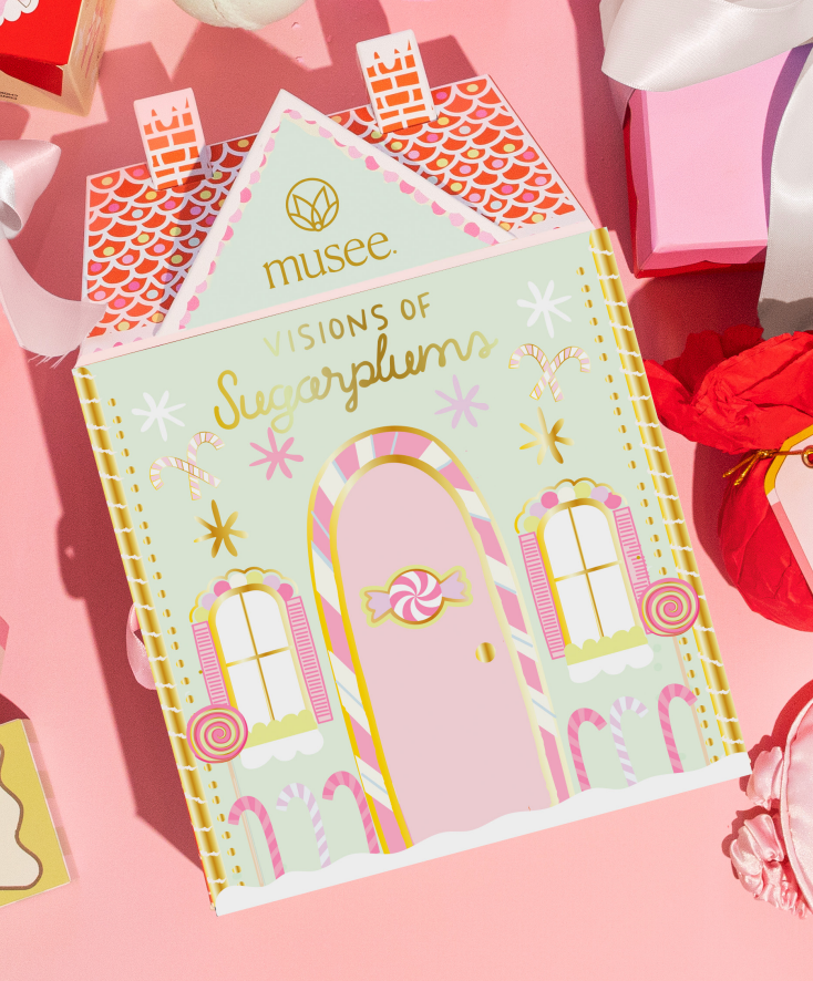 Visions of Sugarplums Bath Balm & Eye Mask Set Musee Bonjour Fete - Party Supplies